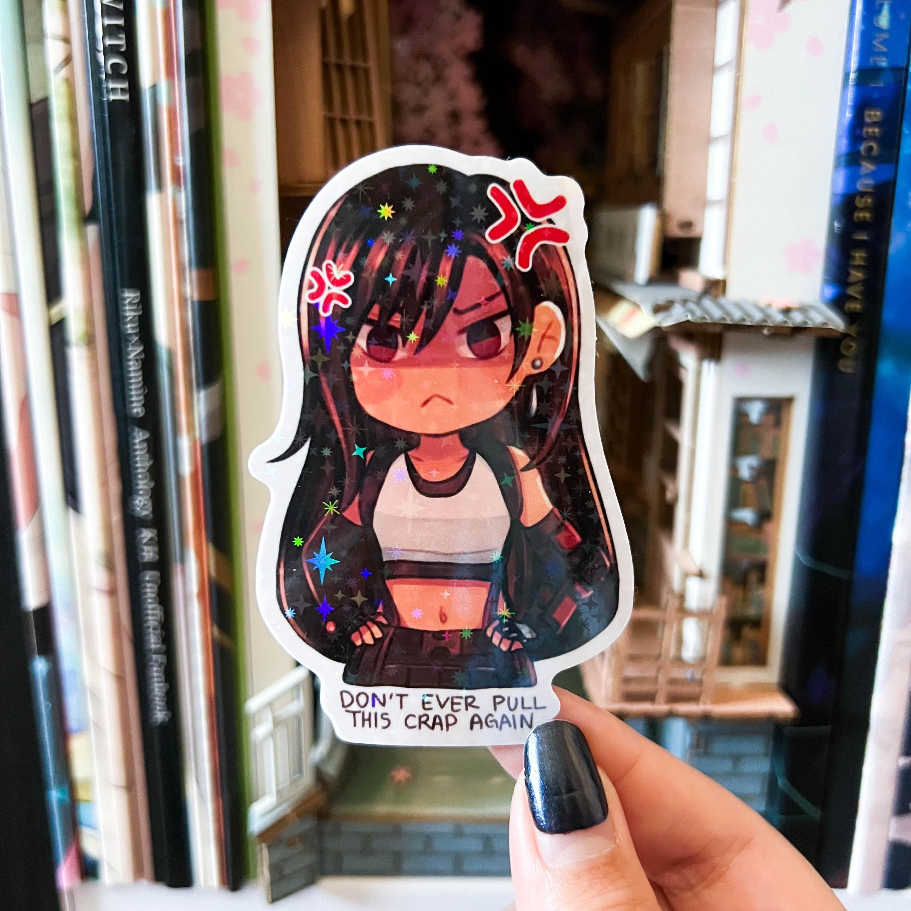 Rebirth Sticker FF7 Remake Rebirth Angry Tifa Lockhart Holo Vinyl Sticker - Etsy