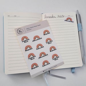 Islamic Planner Sticker Sheet | Planner Stickers | Stickers | Kiss Cut Stickers | Motivation Stickers | Teachers Stickers | A7