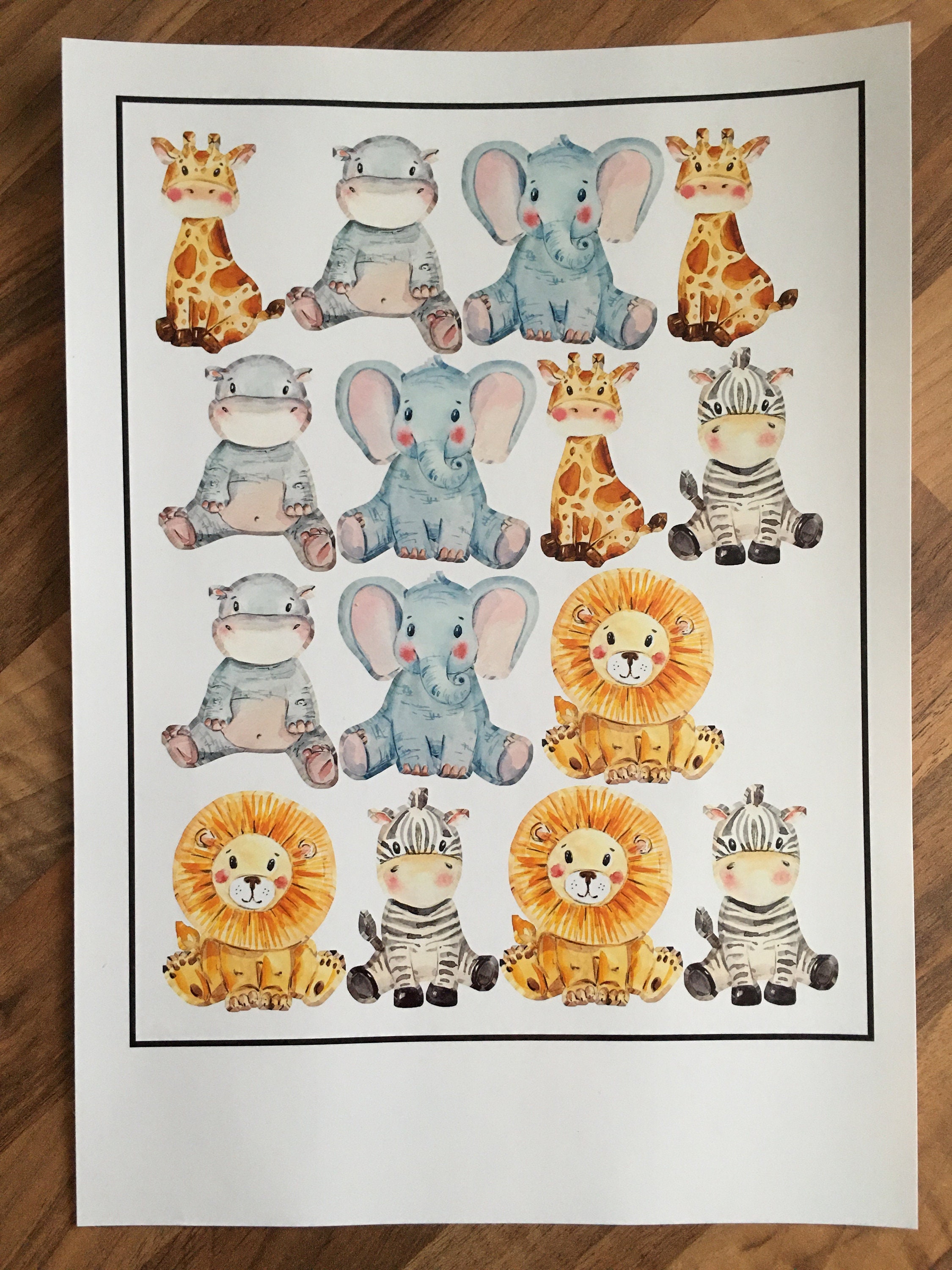 Waterproof Glossy Vinyl Animal Stickers / Decals for Pump Etsy