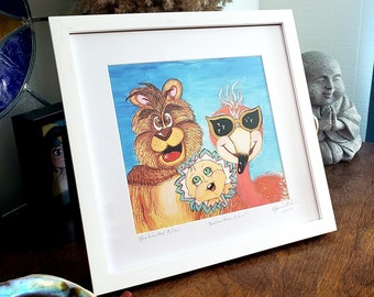 New Baby Giclee Framed Watercolor Print