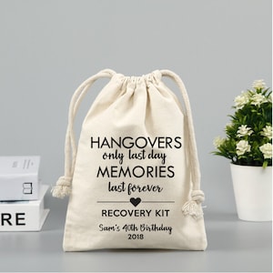 Hangover Kit Bags Wedding Recovery Kit Hen Party Bachelorette Birthday Party Favour Bags Morning After Kit Hen Party Favours Favors
