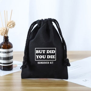 Set van 10/20 zakjes But Did You Die Hangover Kit - Bachelorette Party Favors - Vegas Bachelorette Party-Hangover Las Vegas Hangover Survival