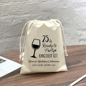 20-50 sets of birthday hangover kit,25th 50th birthday for women,Personalized Party Bags,Fabulous 50 Birthday Party Favor,50th Birthday