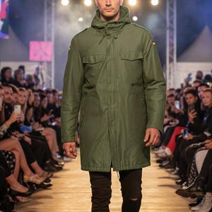 Vintage 1988 German Army Bundeswehr Parka Gr7 Medium Large 80s