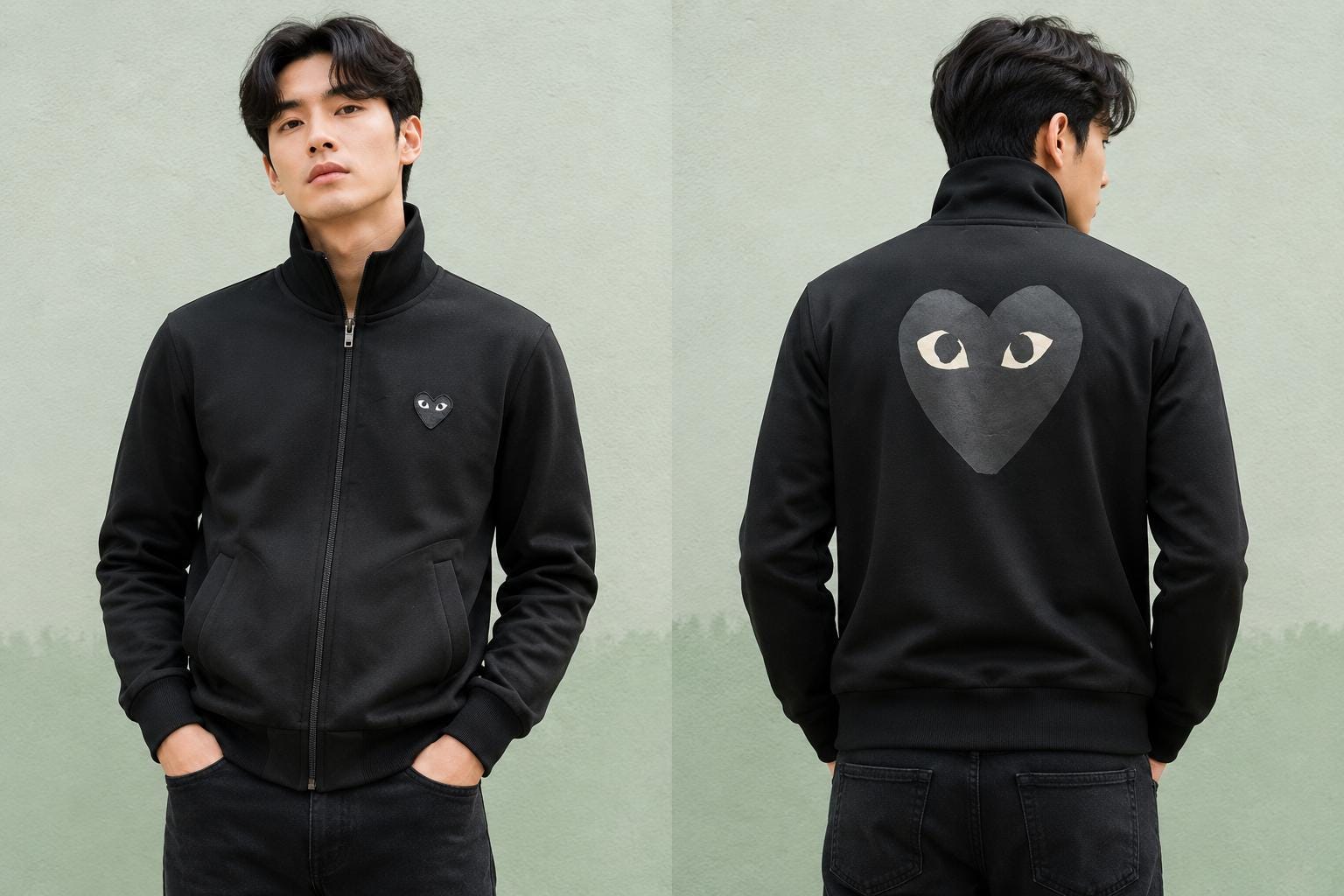 Black Cdg Jacket - Etsy Canada
