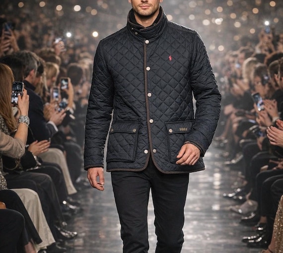 Polo Ralph Lauren Harrington Jacket Mens Navy Blue Vintage Polo