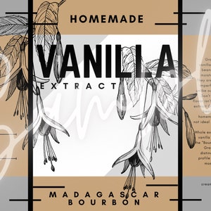 Grade B Madagascar Bourbon from Madagascar - Homemade Vanilla Extract Labels