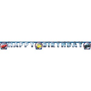 Disney Bilar Festdekorationer och Bordsservis inklusive Tallrikar, Muggar, Servetter, Duk, Ballonger Disney Bilar Födelsedag, Disney Bilar Fest Happy B'day Banner