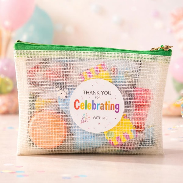 Pre-Filled Party Favor Bags: Reusable Unisex Kids' Goodie Pouches- girls, boys and unisex pre-made bags