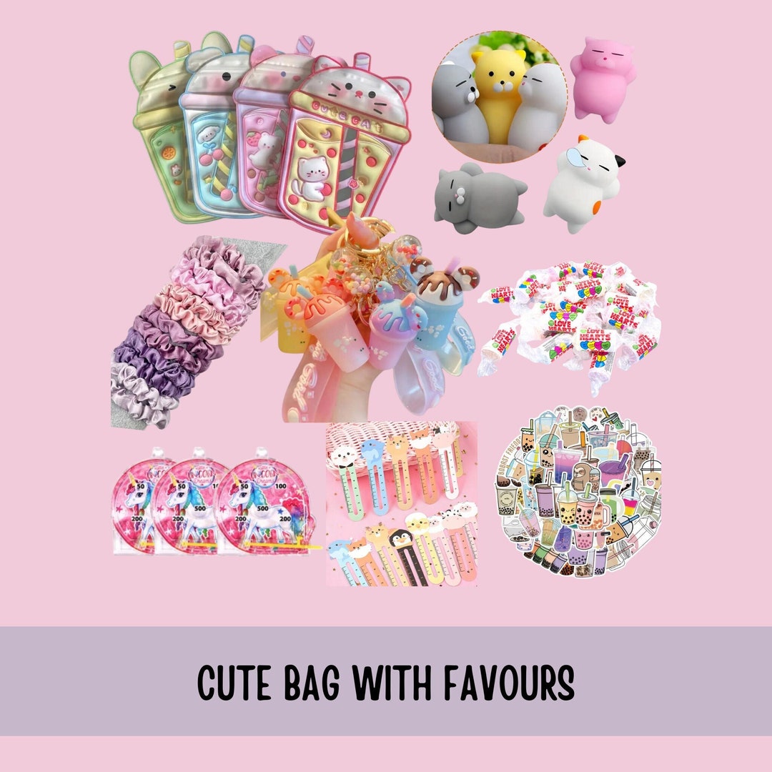 Girls Party Favours, Cute Birthday Treat Bags, Pre Filled Party Bags