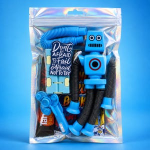 Pre Filled Party Bags for Boys, Kids Birthday Party Favours, Sensory Fidget Toys and Sweets, Ready Filled Goodie Bags