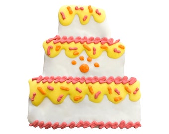 Dog Birthday Cake Treat | Homemade Organic Peanut Butter, Sugar-Free Icing