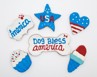 4th of july | dog treats | dog cookies | organic dog treats | natural dog treats | america dog treats