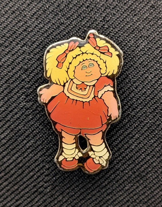 Vintage Cabbage Patch Doll BROOCH/PIN Blond Hair … - image 2