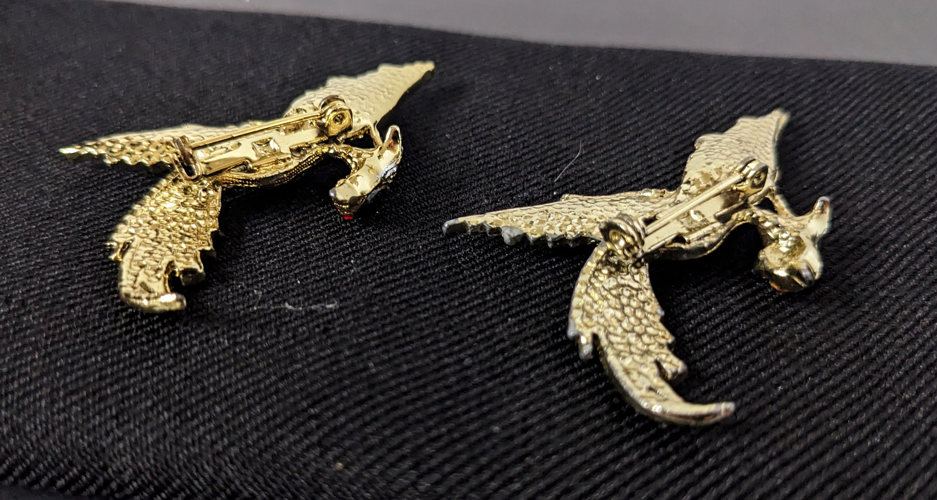 Vintage Boucher Unsigned Rhinestone Phoenix Scatter Pins