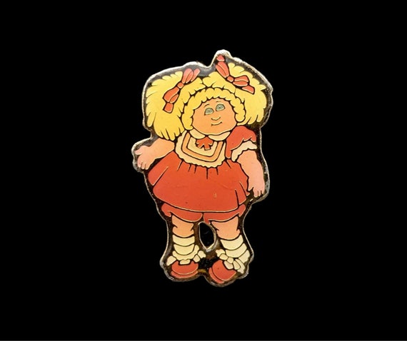 Vintage Cabbage Patch Doll BROOCH/PIN Blond Hair … - image 1