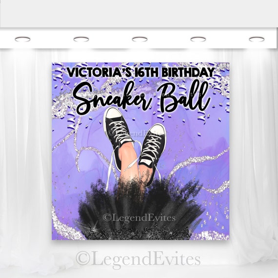 Sneaker Ball Backdropswomans Sneaker Ball Backdropsneaker - Etsy