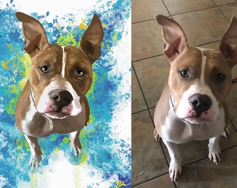 Custom Pet Portrait: Personalized Dog Art (Digital Download)