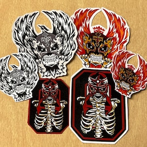 Glossy vinyl Luchador sticker set