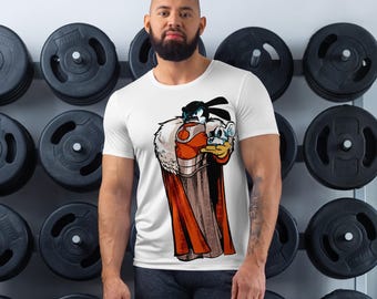 Retro comic book pump cover Men's athletic t-shirt