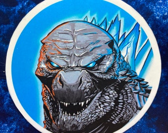 Godzilla Sticker: Classic Monster, Hand Cut