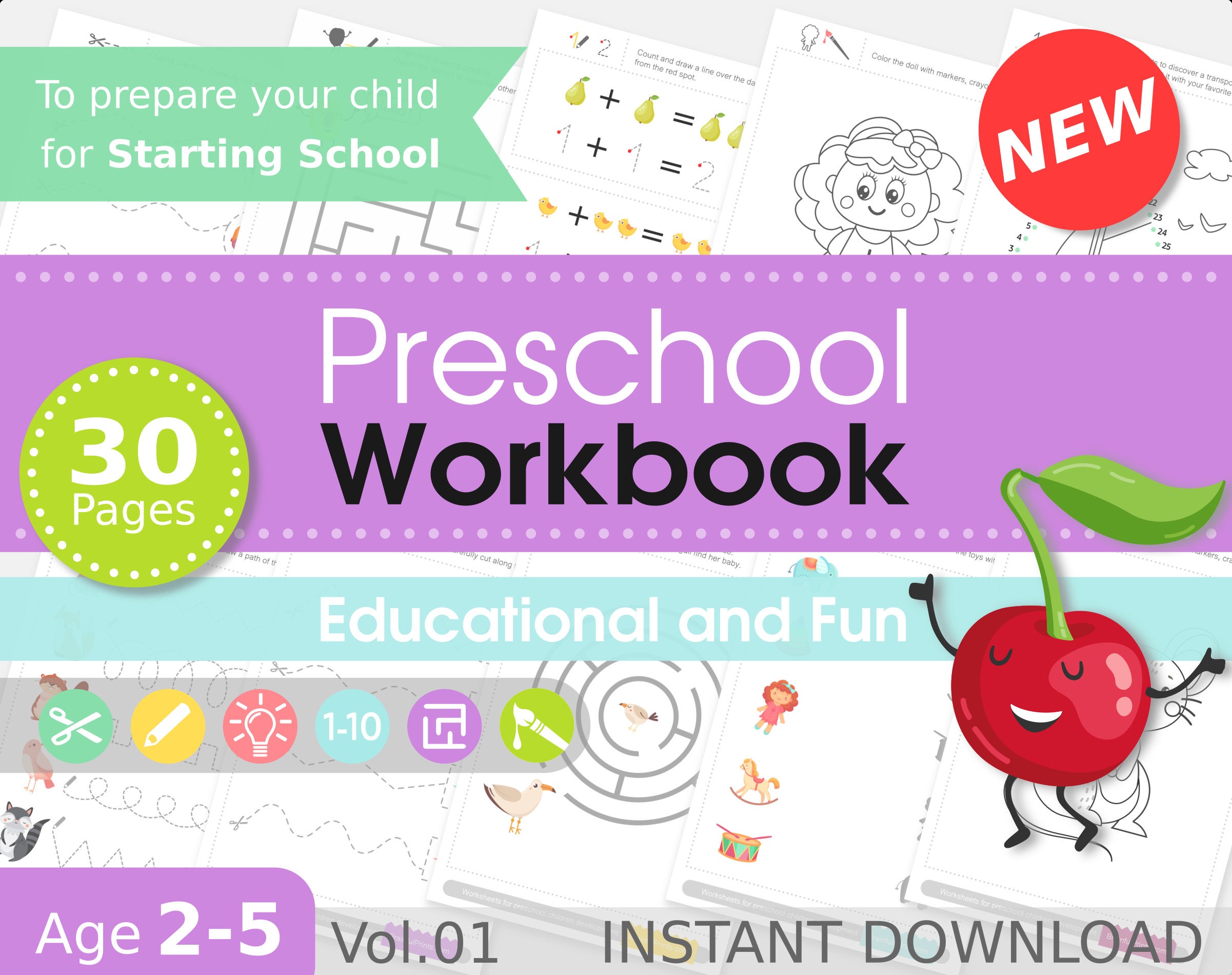 printable worksheets coloring pages preschool worksheets etsy canada