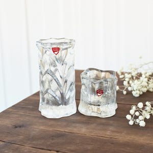 Vintage Orrefors “capella” Crystal Candle Holder Set – Lars