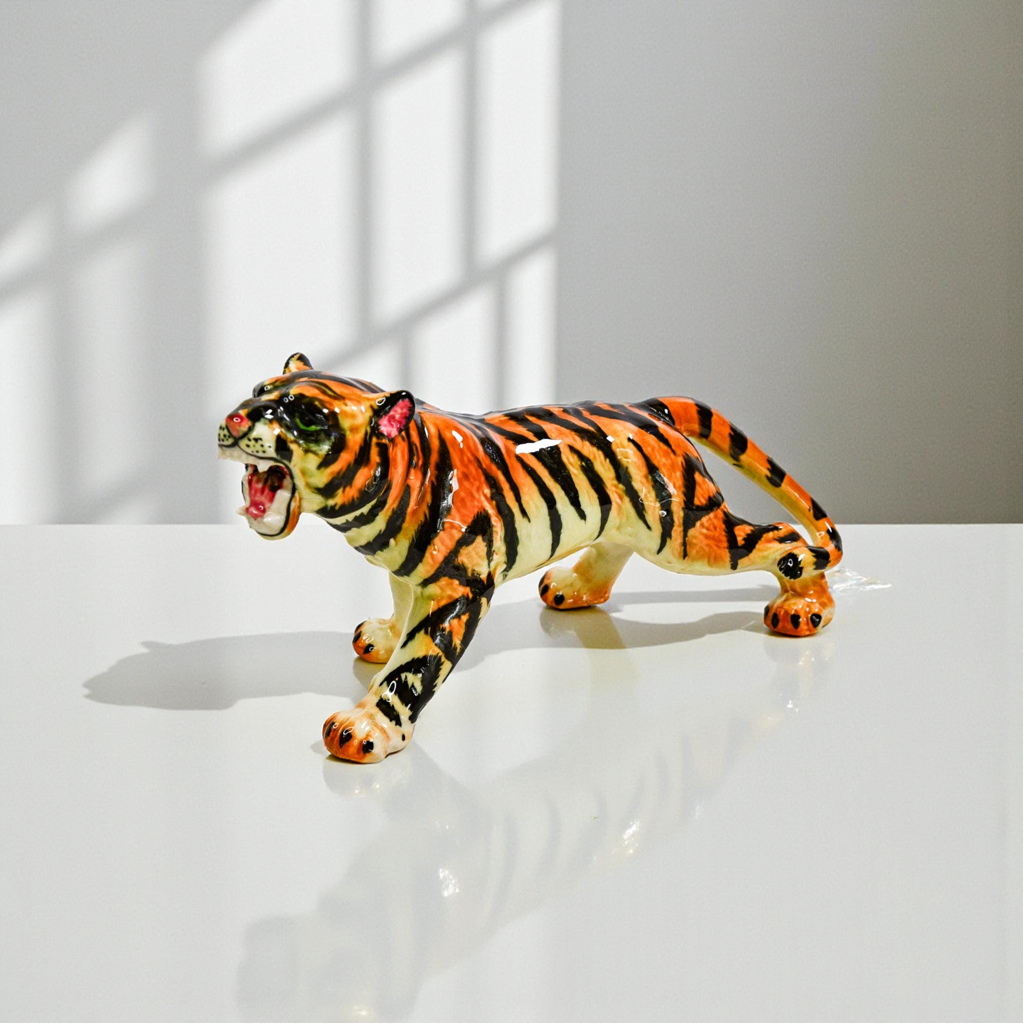 その他 Tiger Figurine Vintage Ceramic Porcelain Tiger Figurine – 12