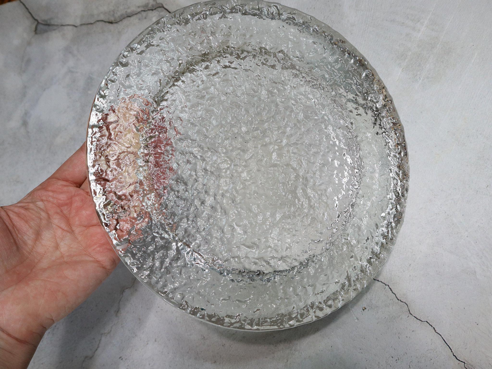 Vintage Iittala Ultima Thule Crystal Platter – Finnish Midcentury