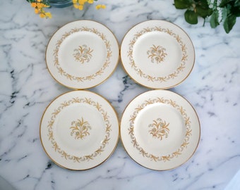 Vintage Paragon Bride's Bouquet Bread Plate | Dessert or Side Dish | Set of Four