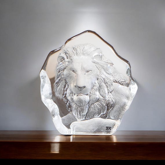 希少 MATS JONASSON Wild life クリスタルアート ☆Mats Jonassonマッツ・ジョナサンWild lifeクリスタルガラス