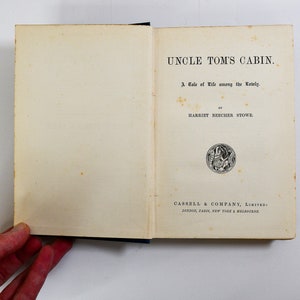Uncle Toms Cabin A Tale of Life Among the Lowly Vintage Antique Hardcover Book image 6