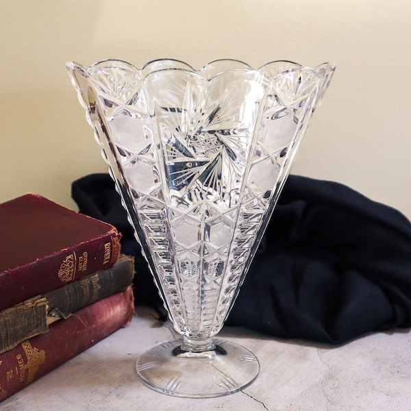 Fan Shaped Vase Etsy