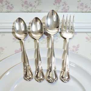 Vintage Canadian Silver Plate Serving Set, IS Canada King’s Plate Flatware