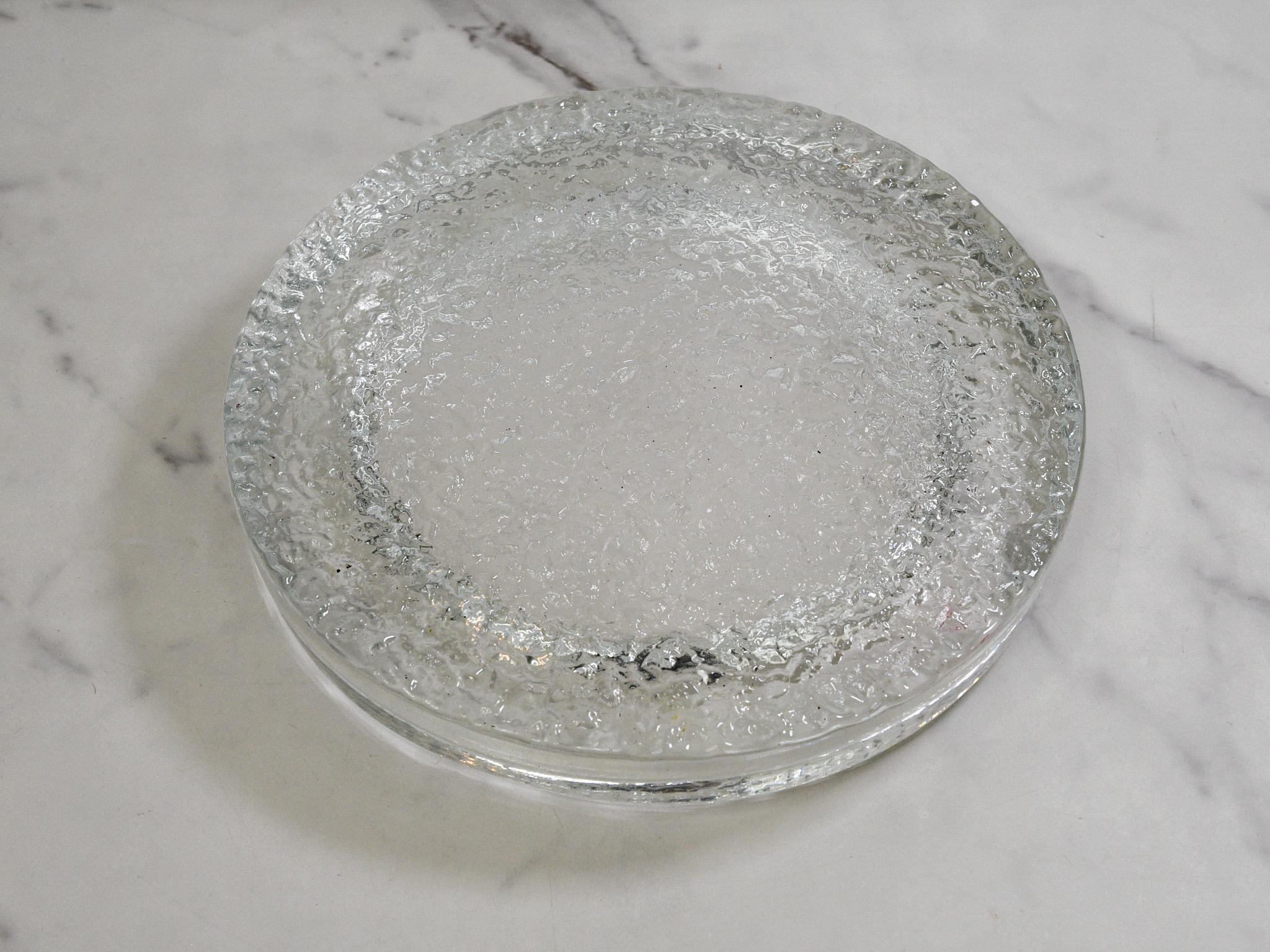 Vintage Iittala Ultima Thule Crystal Platter – Finnish Midcentury