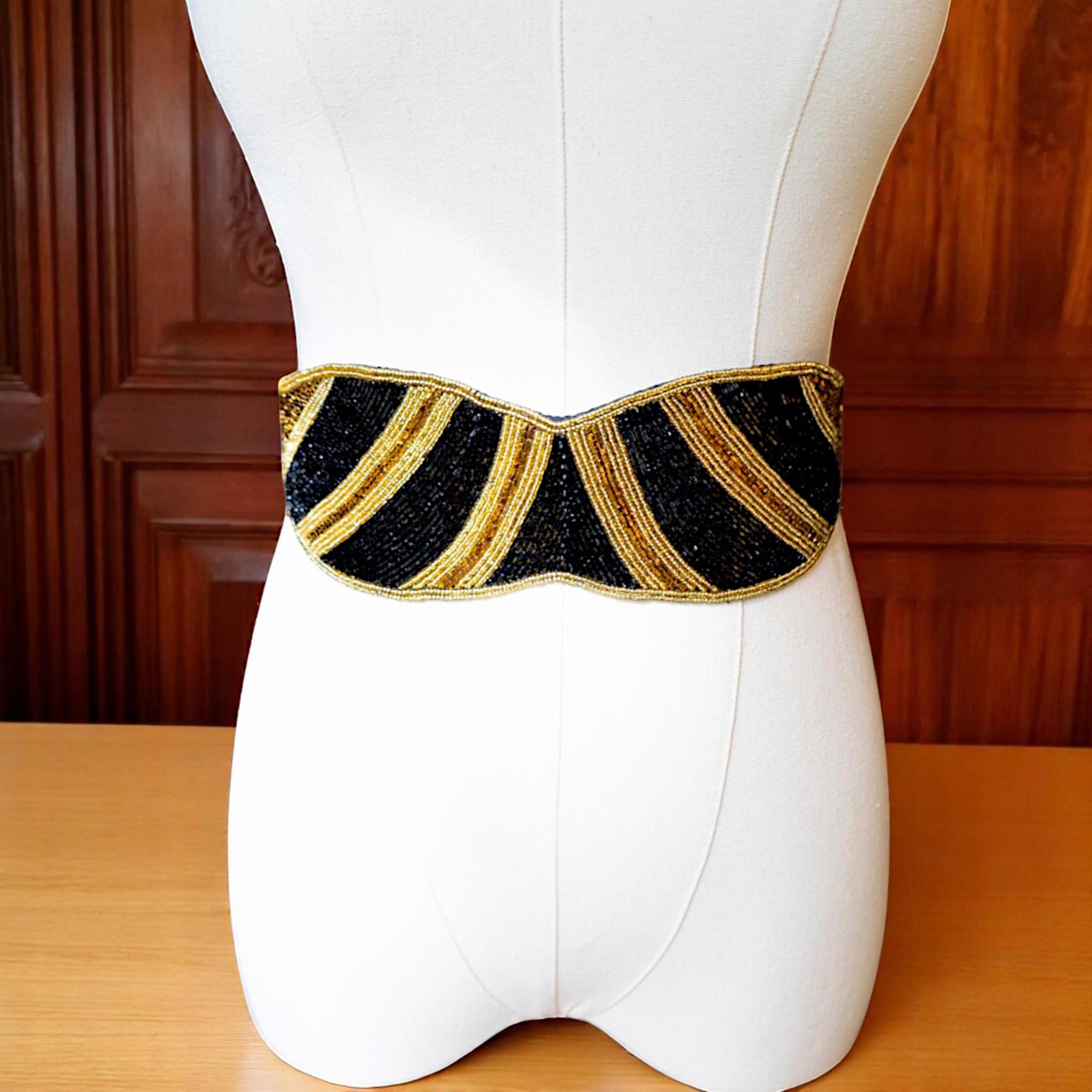 Beaded Cummerbund Belt - Etsy display picture 2