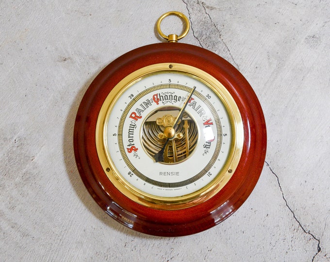 Vintage German Barometer Wall Hanging Weather Instrument Etsy