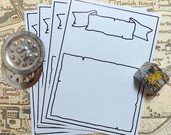 Blank Printable Spell Cards (witch) - for Dungeons and Dragons - D&amp;D ...