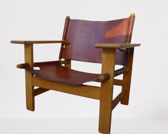 Originele "Spanish Chair" von Børge Mogensen mit sehr schone Patina