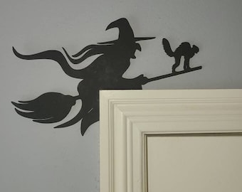 Flying Witch Door Decoration (New Acrylic Material)