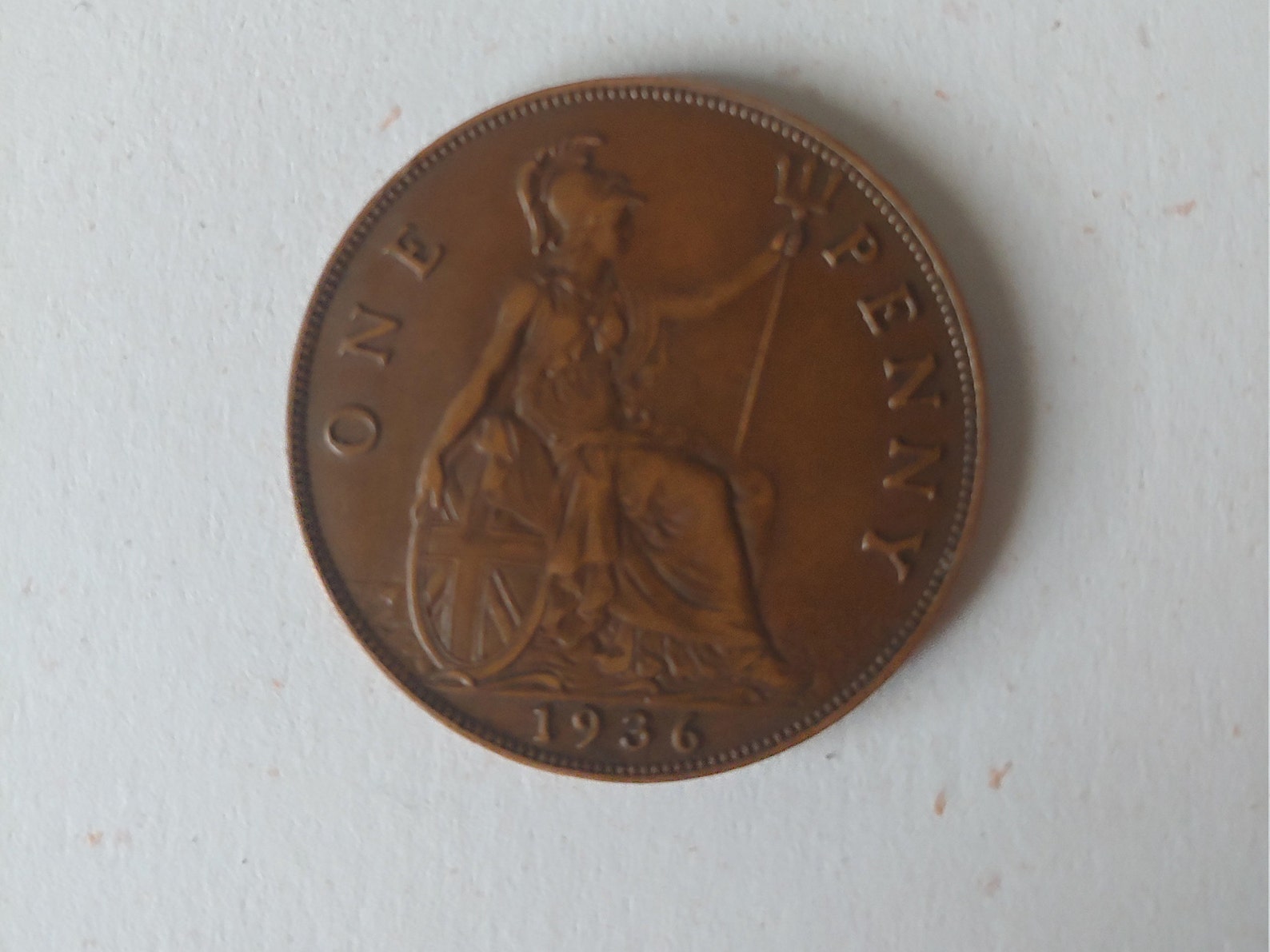 1936 very rare One Penny king proof... this is the year Etsy