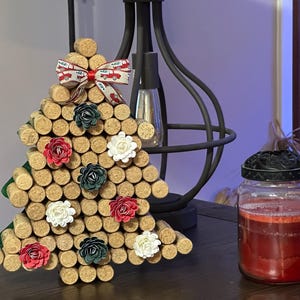 Christmas tree wine corks