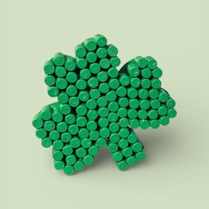 Corchos de vino con forma de trébol del Día de San Patricio