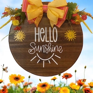 Summer sunshine door hanger