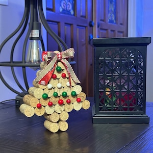 Christmas tree wine corks