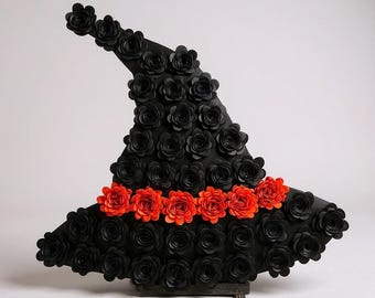 Black witch hat Halloween decor