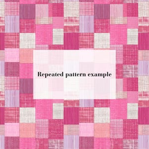 Padrões de patchwork rosa choque | Patchwork e costura de tecidos sem costura (Download digital em PDF) imagem 6