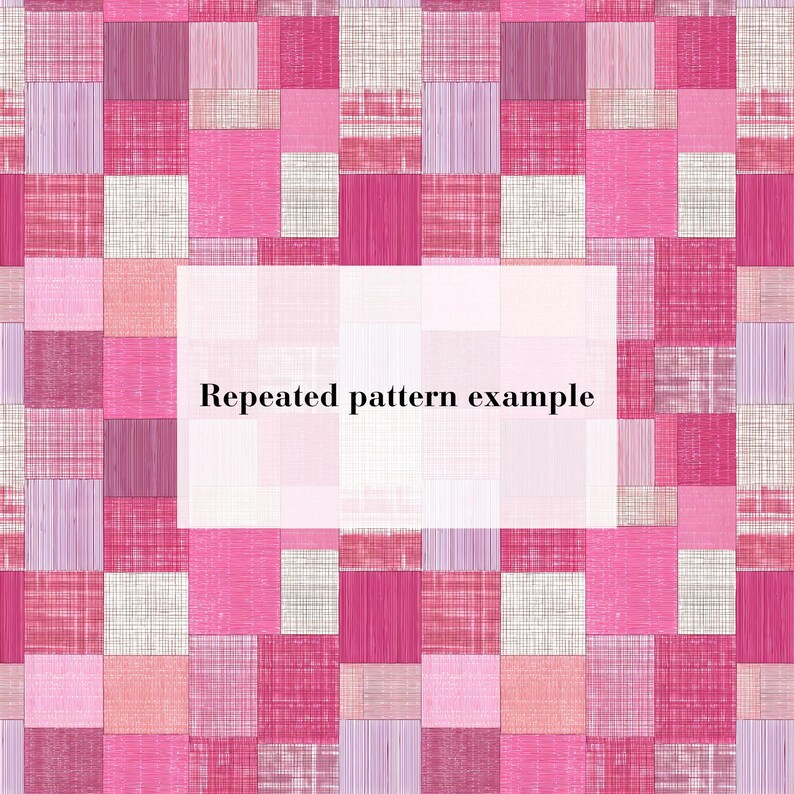 Padrões de patchwork rosa choque | Patchwork e costura de tecidos sem costura (Download digital em PDF) imagem 6