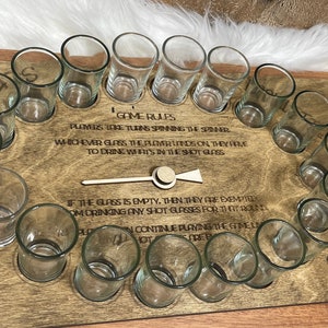 Shot Board - Shot Glass Roulette - Drinking Game Shot Glass Board 18 glasses