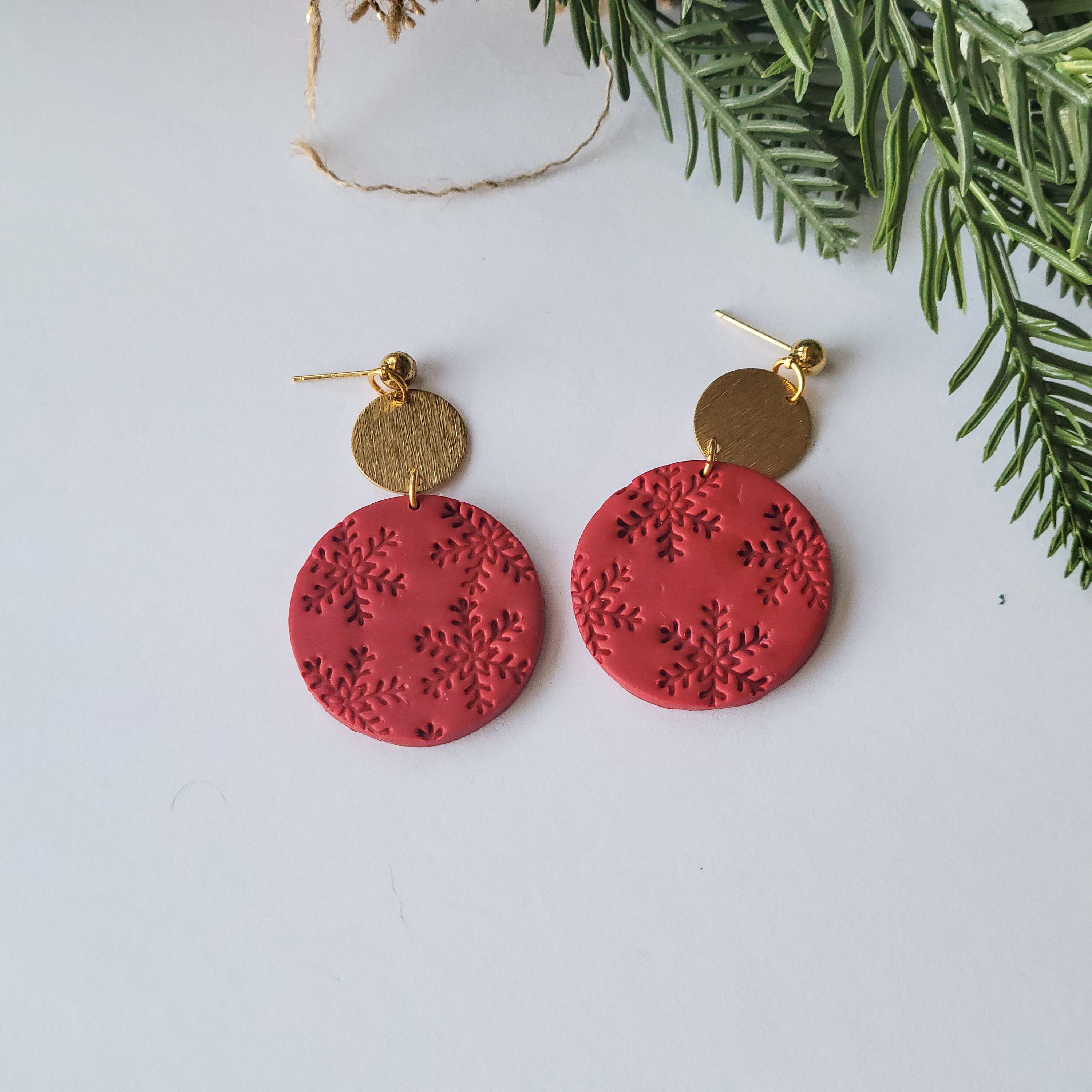 Ohrringe Stecker Schneeflocke Weihnachten Christmas Earrings Ohrringe Stecker Schneeflocke Weihnachten Christmas Earrings